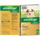 (image for) Advantage Dog 0-4Kg Small Green 6Pack