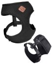 (image for) Kazoo Classic Soft Walking Harness Black Puppy