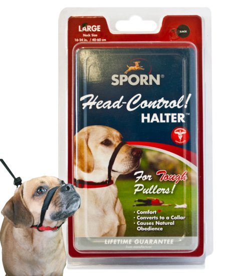 (image for) Sporn Head Halter Black Large - Click Image to Close