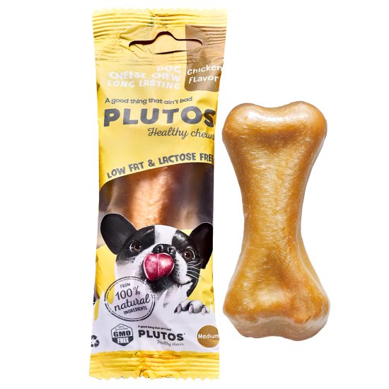 (image for) Plutos Healthy Chews Cheese Chicken Medium - Click Image to Close