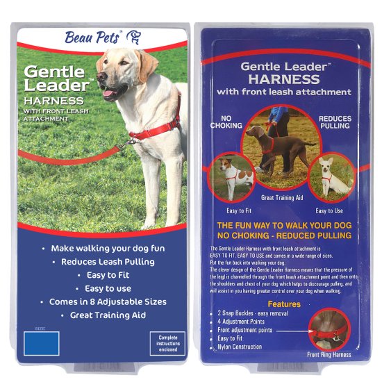 (image for) Beaupets Gentle Leader Harness Small Blue - Click Image to Close