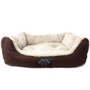 (image for) IBT Dog Bed Plush Dozer Brown Small