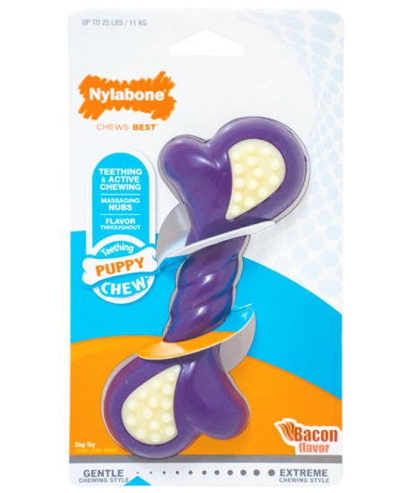 (image for) Nylabone Puppychew Double Acton Bone Small Upto 11kg - Click Image to Close