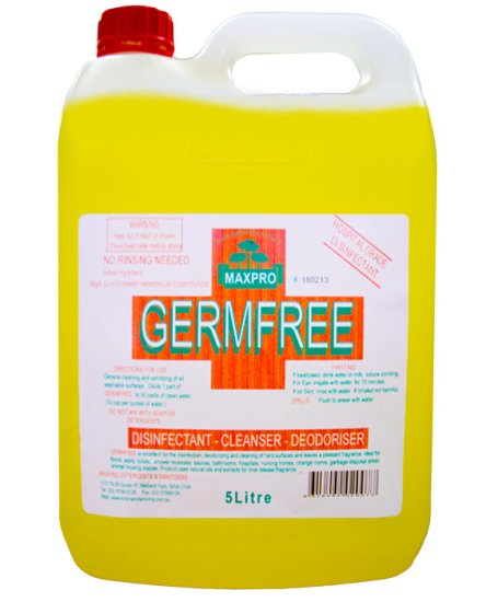 (image for) Maxpro Germ Free Discinfectant Lemon 5L - Click Image to Close