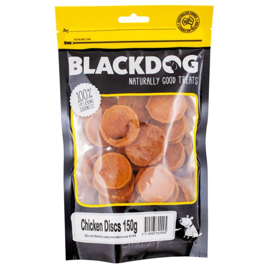 (image for) Blackdog Treats Discs 150g Chicken - Click Image to Close