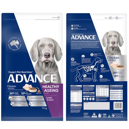 (image for) Advance Dog Adult Large Breed Ageing Chicken 15kg - Click Image to Close
