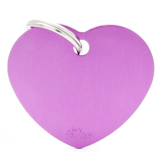 (image for) MYF Tag Basic Heart Purple Large - Click Image to Close