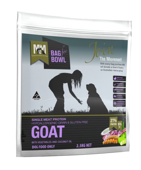 (image for) Meals For Mutts Dog Single Protein Grain Free Goat 2.5kg - Click Image to Close