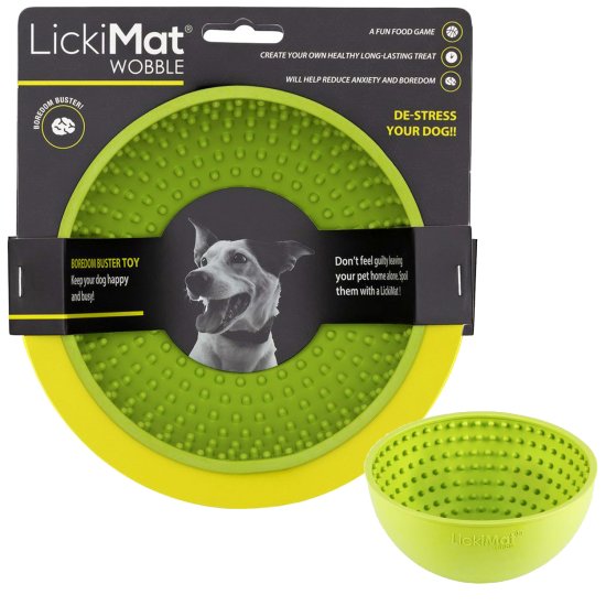 (image for) LickiMat Dog Wobble Green - Click Image to Close