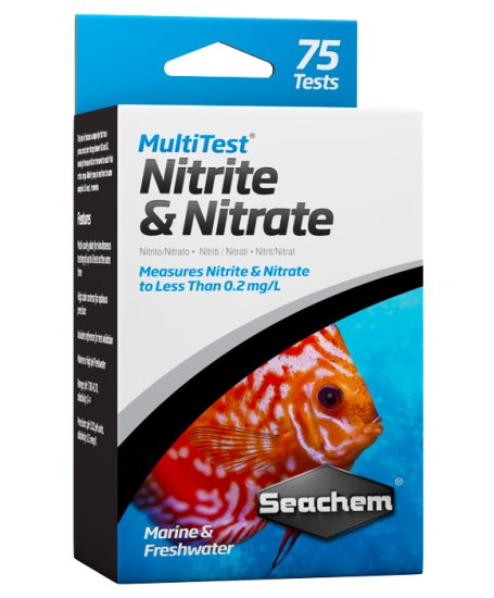 (image for) Seachem MultiTest Nitrite and Nitrate 75 tests - Click Image to Close