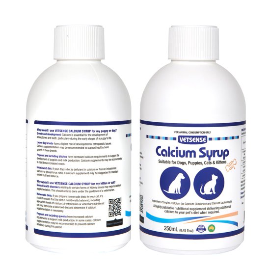 (image for) Vetsense Calcium Syrup 250ml - Click Image to Close
