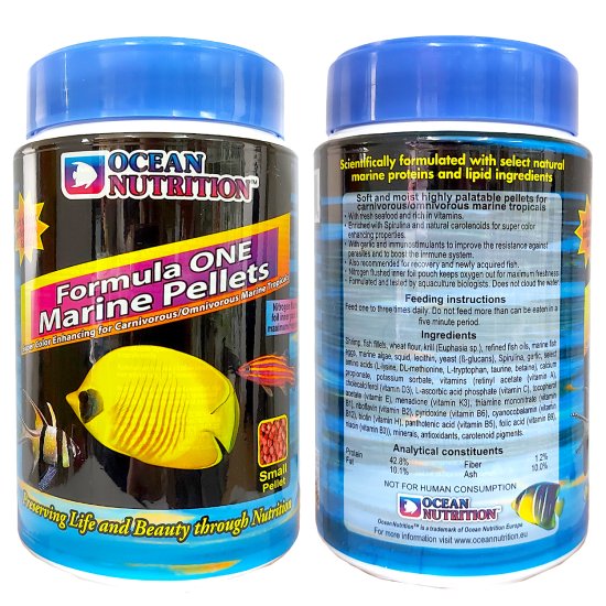 (image for) Ocean Nutrition Marine Formula 1 Small Pellets 400g - Click Image to Close