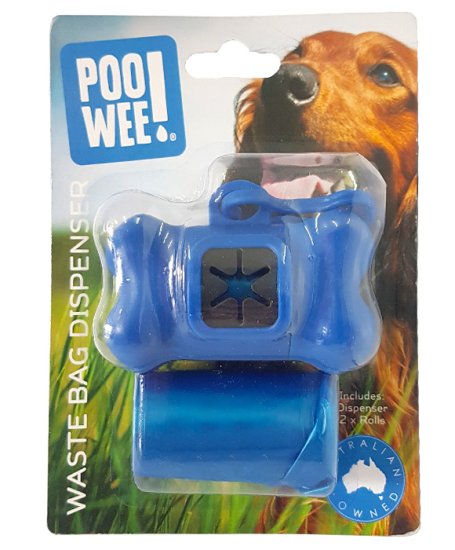 (image for) Poo Wee Waste Bag Dispenser with 2 Rolls - Click Image to Close