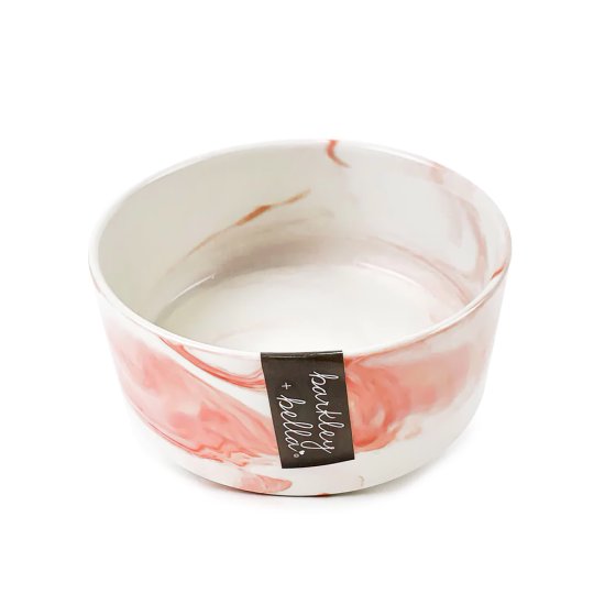 (image for) Barkley+Bella Bowl Ceramic Zen Marble Pink 1800ml - Click Image to Close