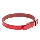 (image for) Beaupets Collar Leather Patent Plain 35Cm Red
