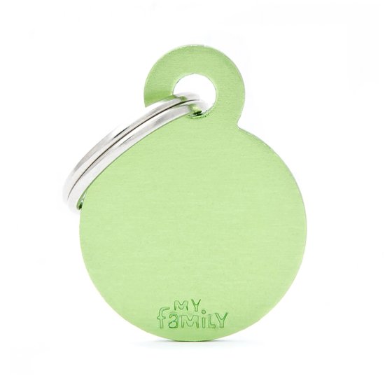 (image for) MYF Tag Basic Circle Lime Small - Click Image to Close