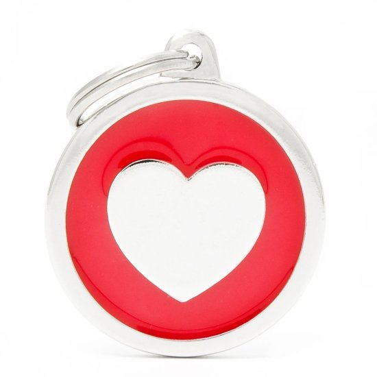(image for) MYF Tag Classic Heart Red - Click Image to Close