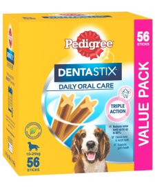 (image for) Pedigree Snacks Dentastix Medium Dog 56Pack 10-25kg