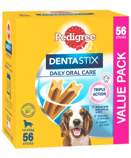 (image for) Pedigree Snacks Dentastix Medium Dog 56Pack 10-25kg - Click Image to Close