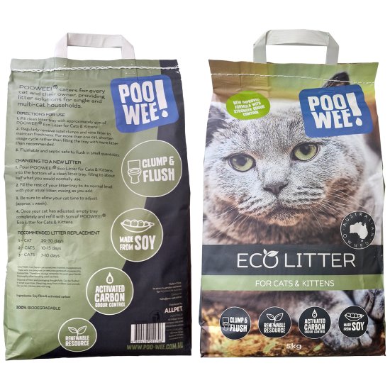(image for) Poo Wee Eco Litter Flushable 5kg - Click Image to Close