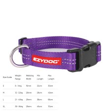 (image for) Ezydog Essential Collar Adjustable M Purple