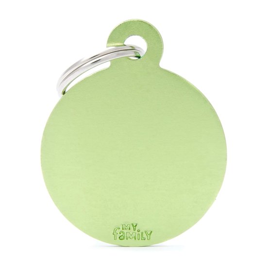 (image for) MYF Tag Basic Circle Lime Large - Click Image to Close