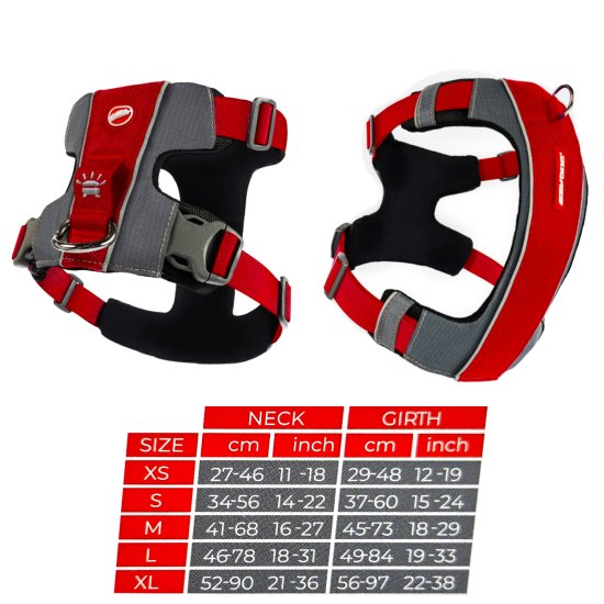 (image for) Ezydog Harness X-Link S Red - Click Image to Close