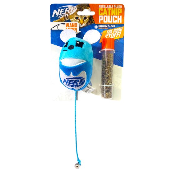 (image for) Nerf Cat Catnip Pouch Mouse with Bell - Click Image to Close