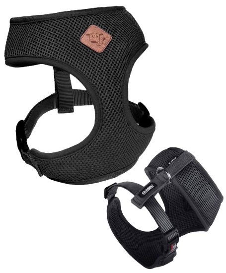 (image for) Kazoo Classic Soft Walking Harness Black S - Click Image to Close