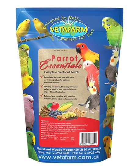 (image for) Vetafarm Parrot Essentials 10kg - Click Image to Close
