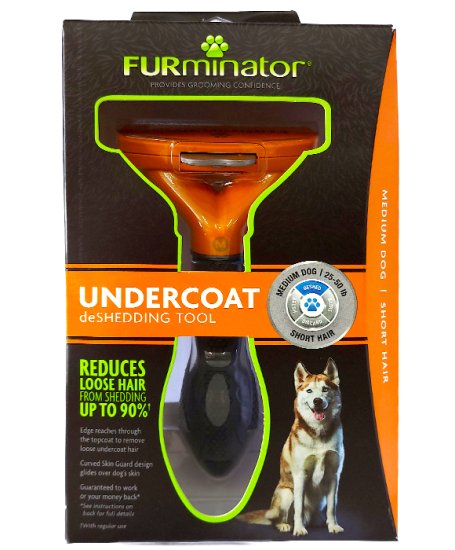 (image for) Furminator Box Deshedding Tool Dogs Medium Short Hair - Click Image to Close