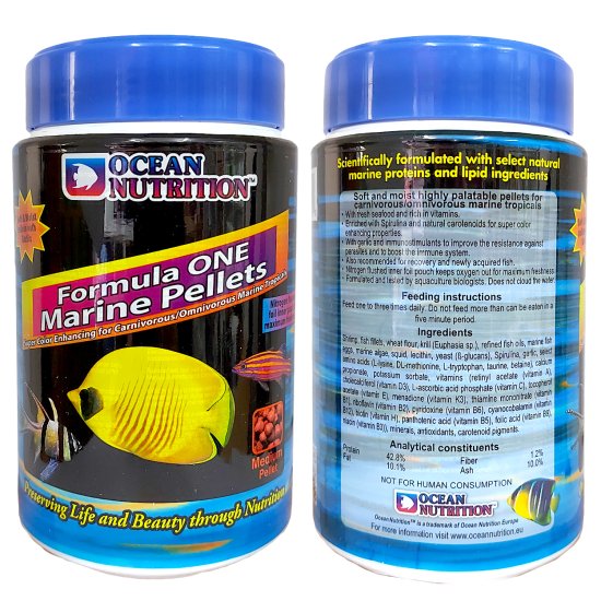 (image for) Ocean Nutrition Marine Formula 1 Medium Pellets 400g - Click Image to Close