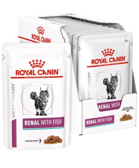 (image for) Royal Canin PD Feline Renal Fish12x85g - Click Image to Close