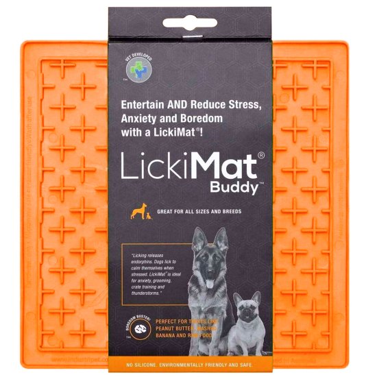 (image for) LickiMat Dog Buddy Orange - Click Image to Close
