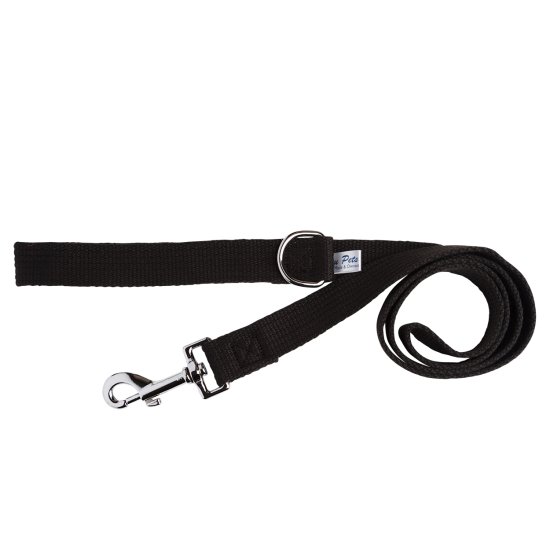 (image for) Beaupets Webbing Lead 20mm x 180cm Black - Click Image to Close