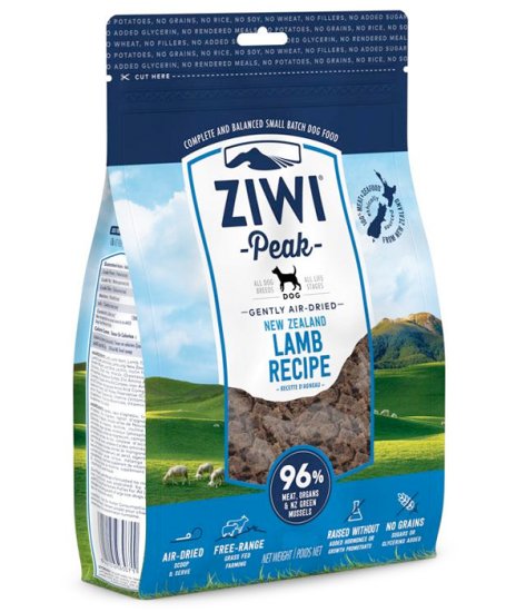 (image for) Ziwi Peak Dog Food Air Dried Lamb 4kg - Click Image to Close