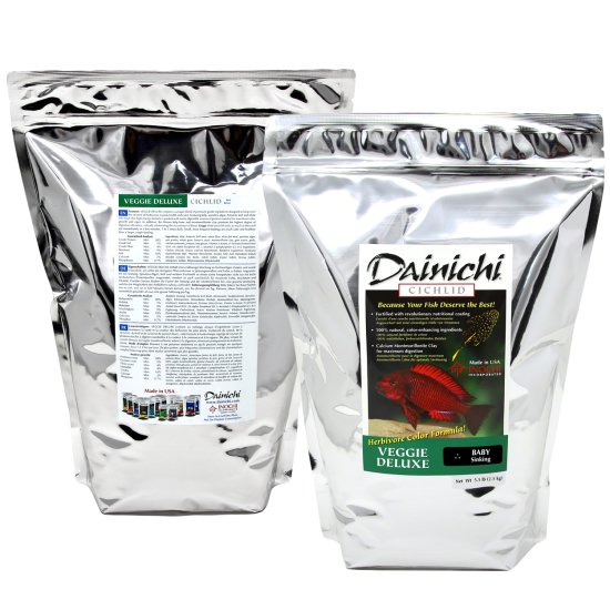 (image for) Dainichi Cichlid Veggie Deluxe Sinking Baby Pellet 2.5kg 1mm - Click Image to Close
