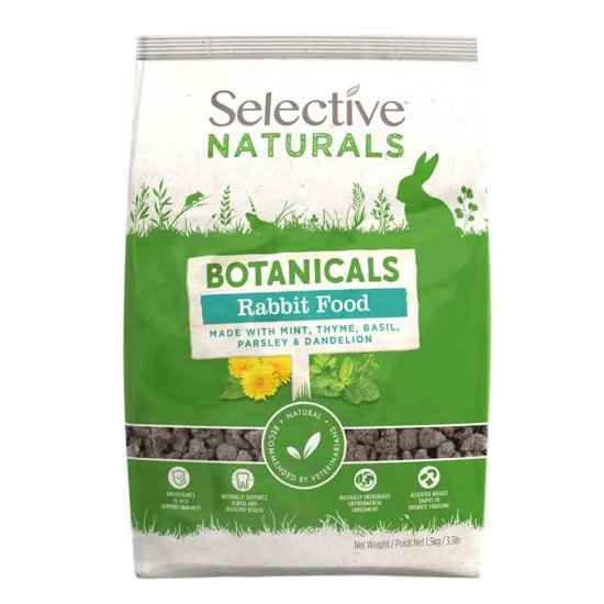 (image for) Selective Naturals Botanicals 1.5kg Rabbit Food - Click Image to Close