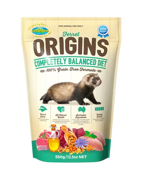 (image for) Vetafarm Origins Ferret Diet 350G - Click Image to Close