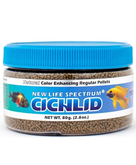 (image for) New Life Spectrum Cichlid Regular Sinking (1mm-1.5mm) 80g - Click Image to Close