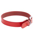 (image for) Beaupets Collar Leather Deluxe Sewn 65Cm Red