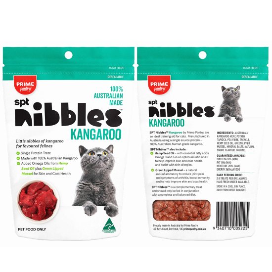 (image for) Prime100 SPT Cat Nibbles 40g Kangaroo - Click Image to Close