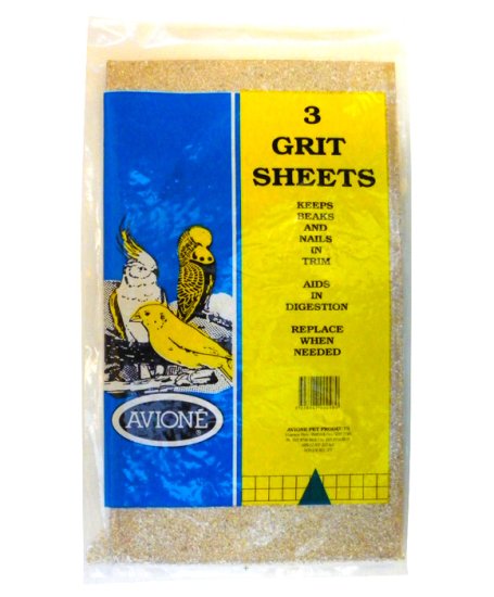 (image for) Avione Bird Cage Sheets Shell Grit 3Pk - Click Image to Close