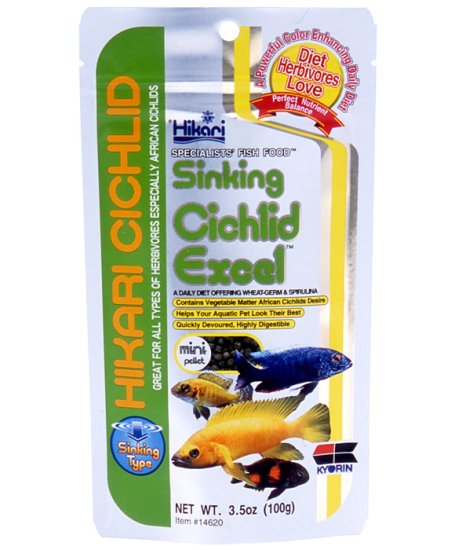 (image for) Hikari Sinking Cichlid Excel Mini 100g - Click Image to Close