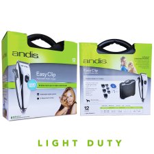 (image for) Andis LightDuty EasyClip PM1 Whisper Trimmer with 4 Guide Combs
