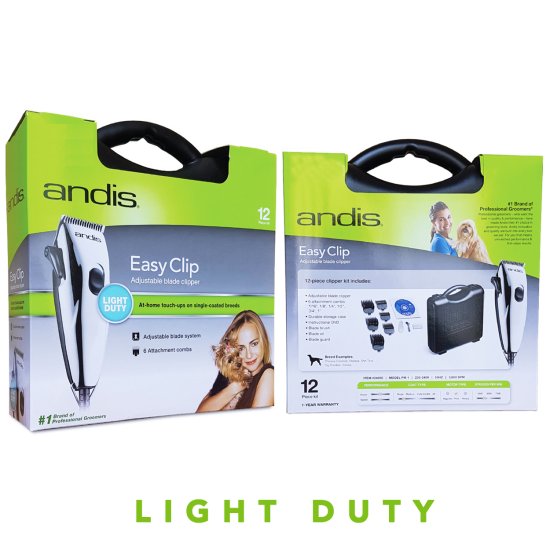 (image for) Andis LightDuty EasyClip PM1 Whisper Trimmer with 4 Guide Combs - Click Image to Close