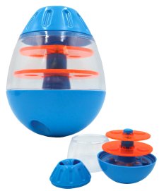 (image for) Scream Tip n Roll Treat Dispenser 12.5cm Blue Orange