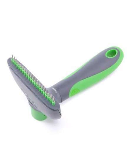 (image for) Kazoo Self Cleaning Grooming Rake Large - Click Image to Close