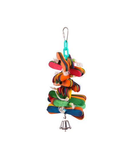 (image for) Kazoo Bird Toy With Pop Sticks Bell Medium - Click Image to Close