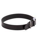 (image for) Beaupets Collar Leather Deluxe Sewn 45Cm Black